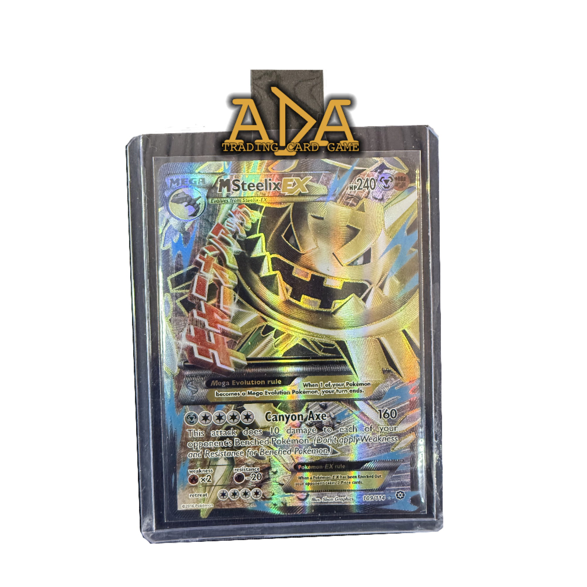 Pokémon XY M Steelix EX Full Art Ultra Rare Card 109/114 Steam Siege