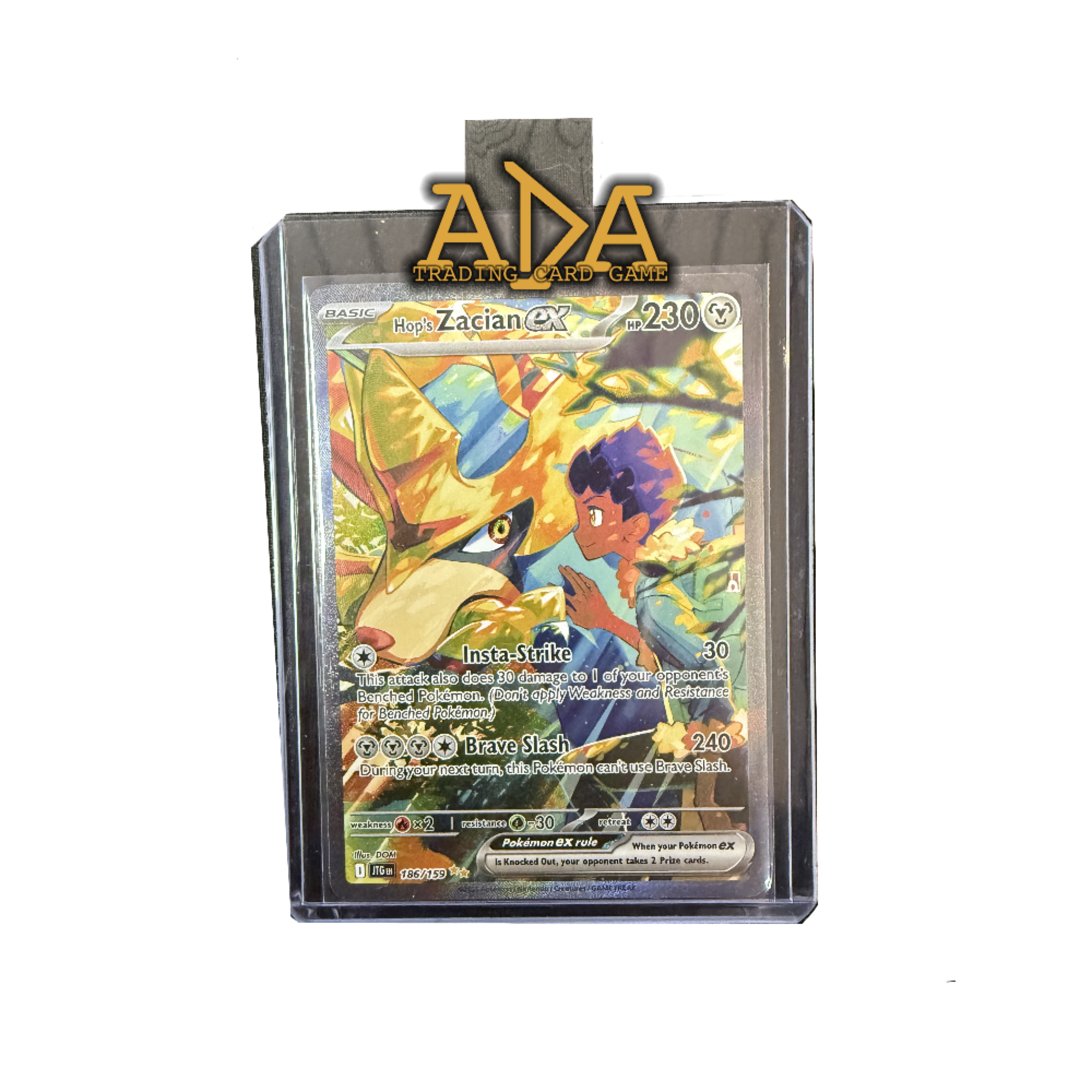 Pokémon TCG Journey Together Hop's Zacian 186/159 EX Ultra Rare